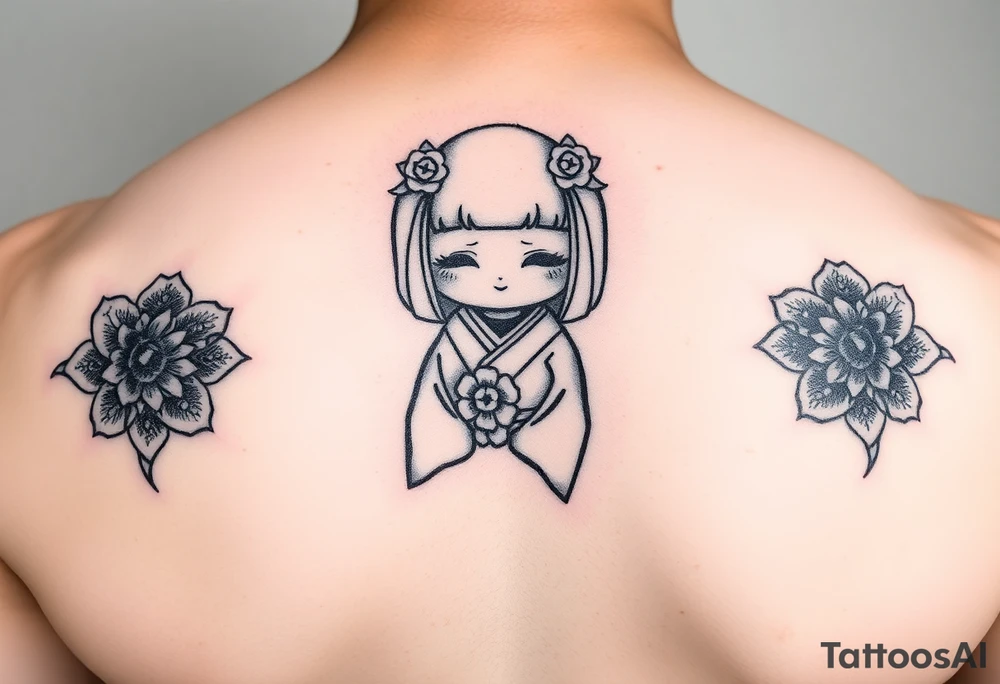 Kokeshi doll tattoo idea