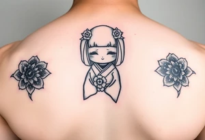 Kokeshi doll tattoo idea