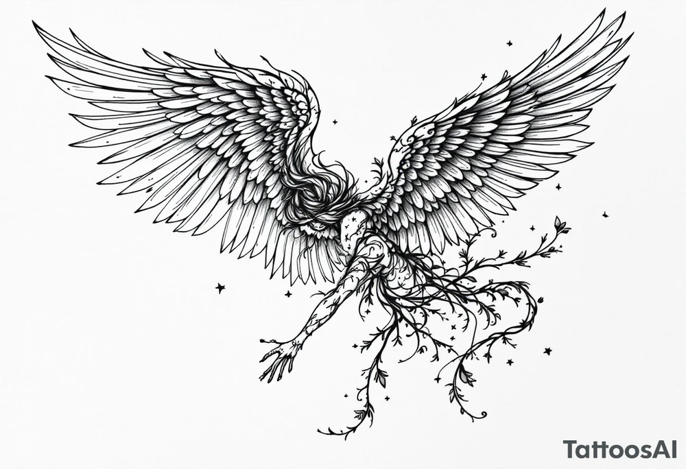 Angel tattoo tattoo idea