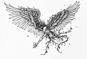 Angel tattoo tattoo idea