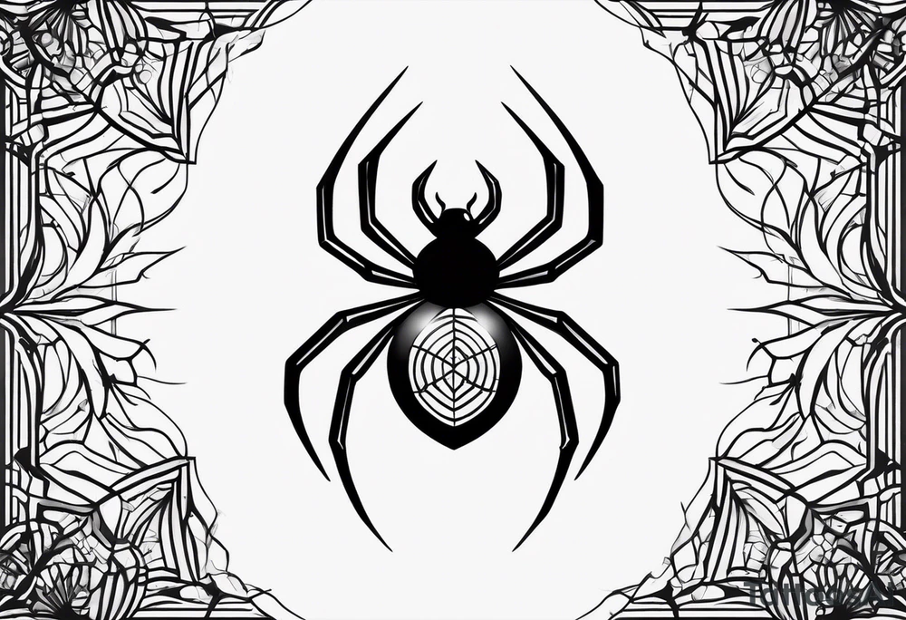 Minimalistic spider tattoo idea