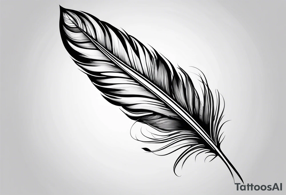 ; feather tattoo idea