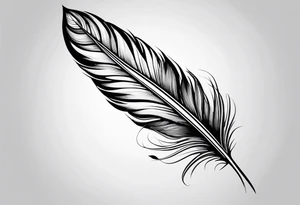 ; feather tattoo idea