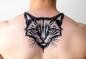 black cat tattoo idea