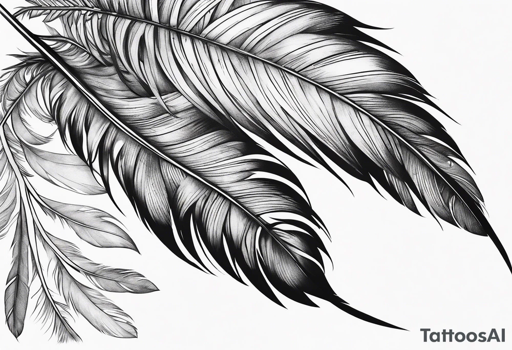 Feather tattoo idea