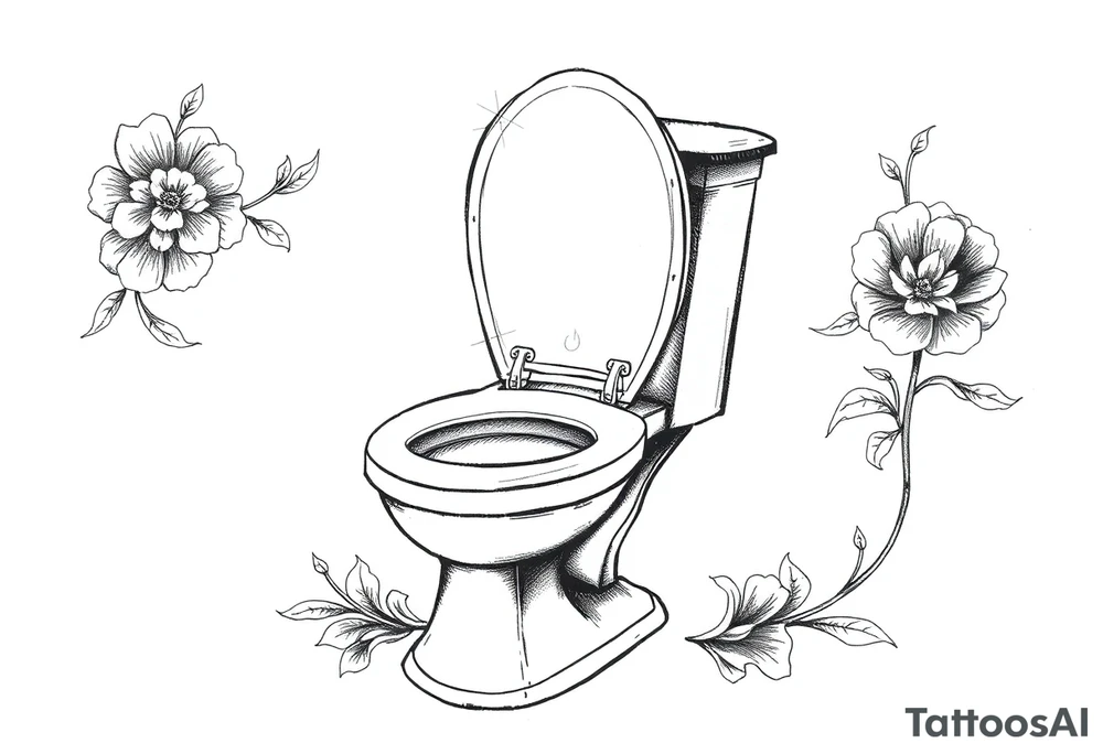 skibidi toilet tattoo idea