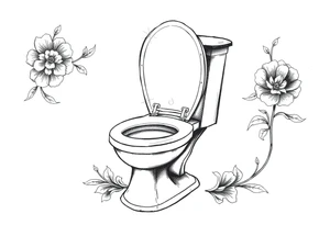 skibidi toilet tattoo idea