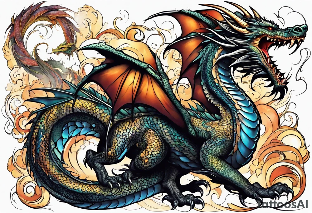 Dragon tattoo idea