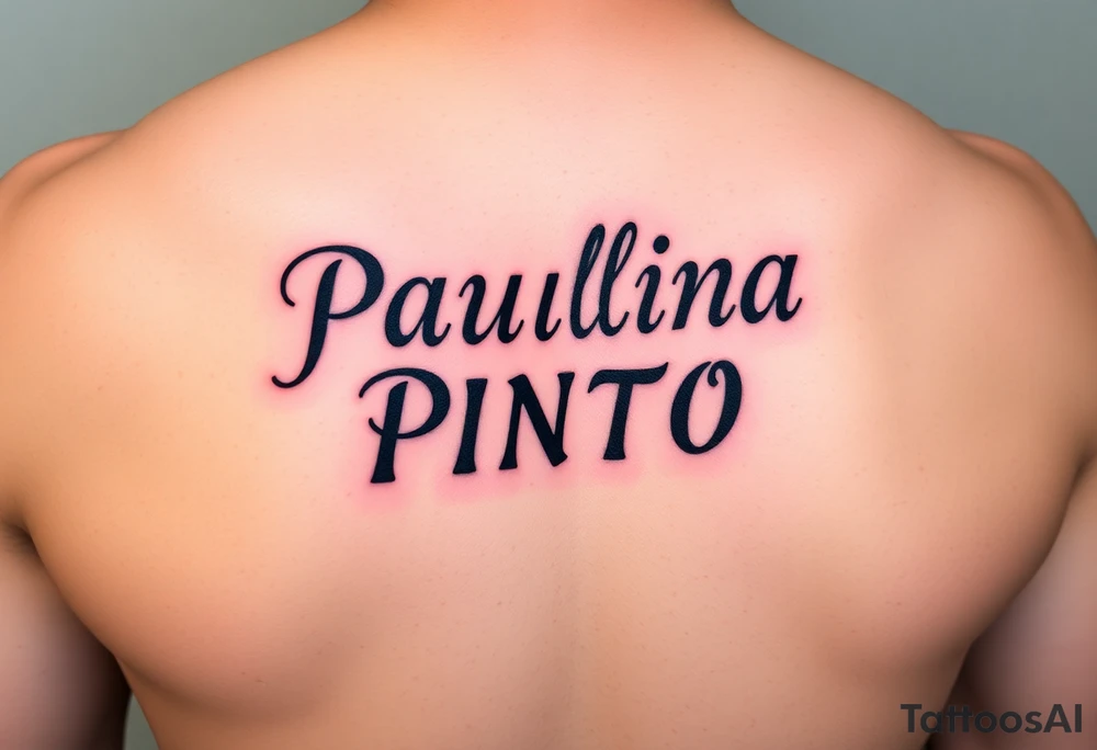 Paulina Pinto,  tatoo en las piernas en letras goticas tattoo idea