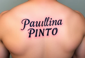 Paulina Pinto,  tatoo en las piernas en letras goticas tattoo idea