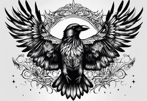 3 Flying Crows tattoo idea