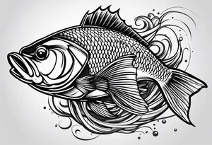 Fishing tattoo idea
