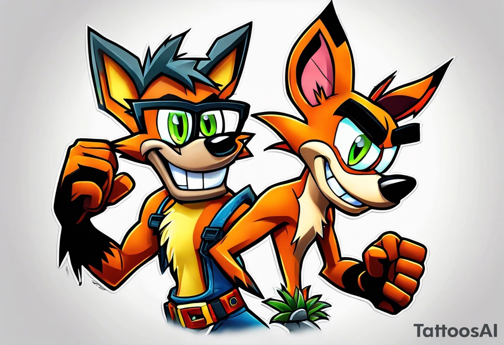 Crash bandicoot tattoo idea