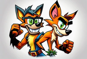 Crash bandicoot tattoo idea