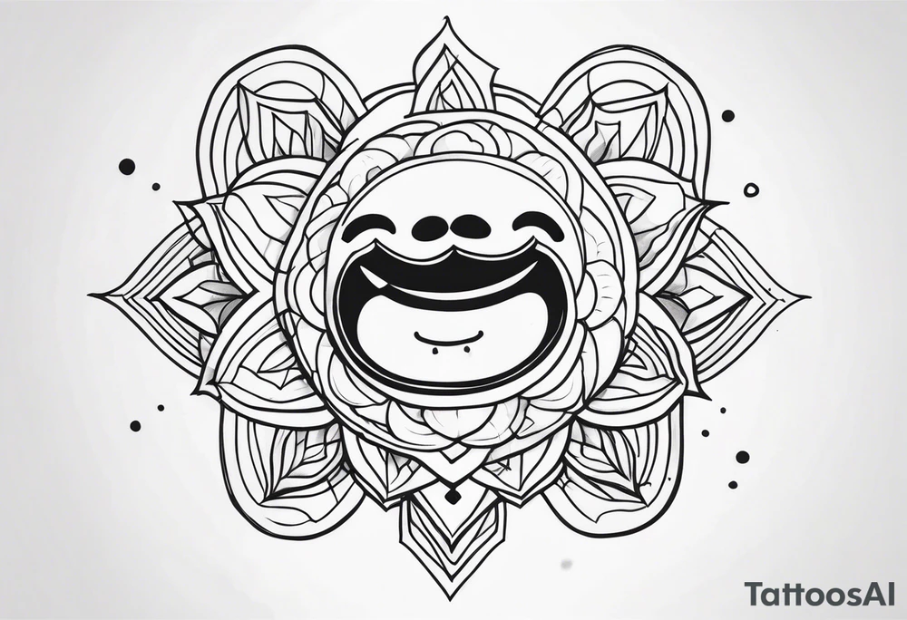 Happy, jolly , cute tattoo idea