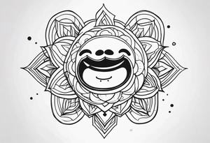 Happy, jolly , cute tattoo idea