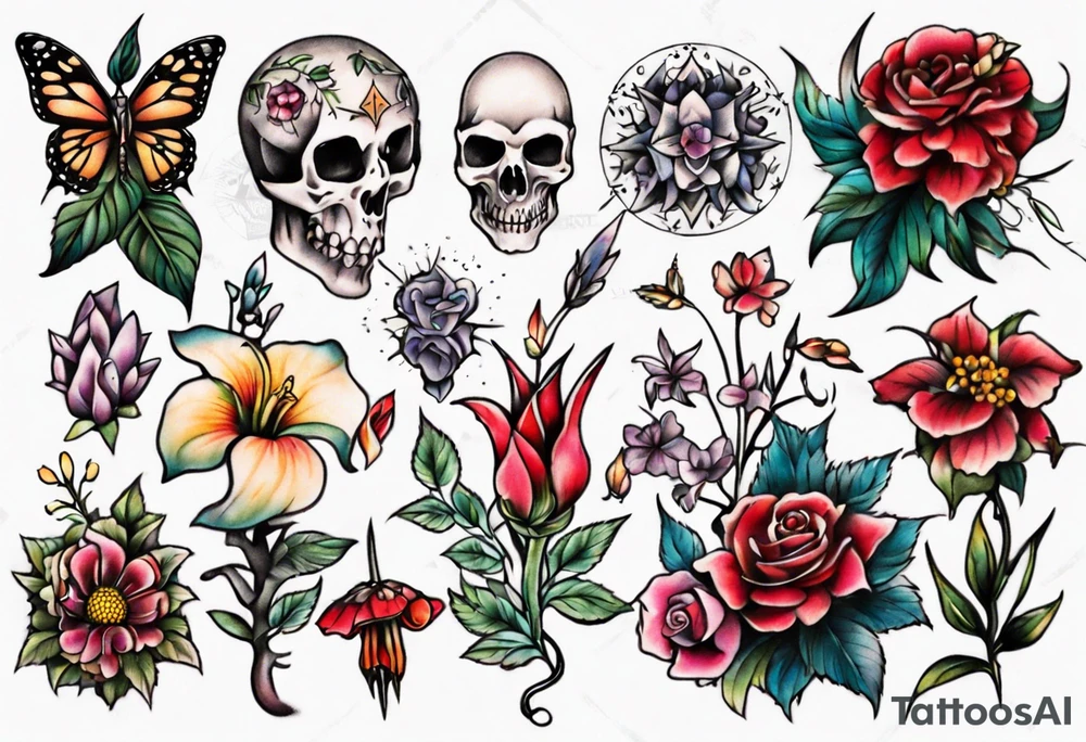 garden tattoo idea