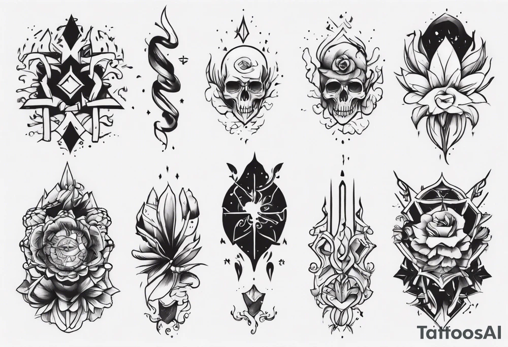 Surprise me with a tattoo, suitable for the back of the forearm tattoo idea