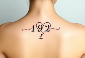 Heart with 192 in the middle and a L connected to the end of teh heart tattoo idea