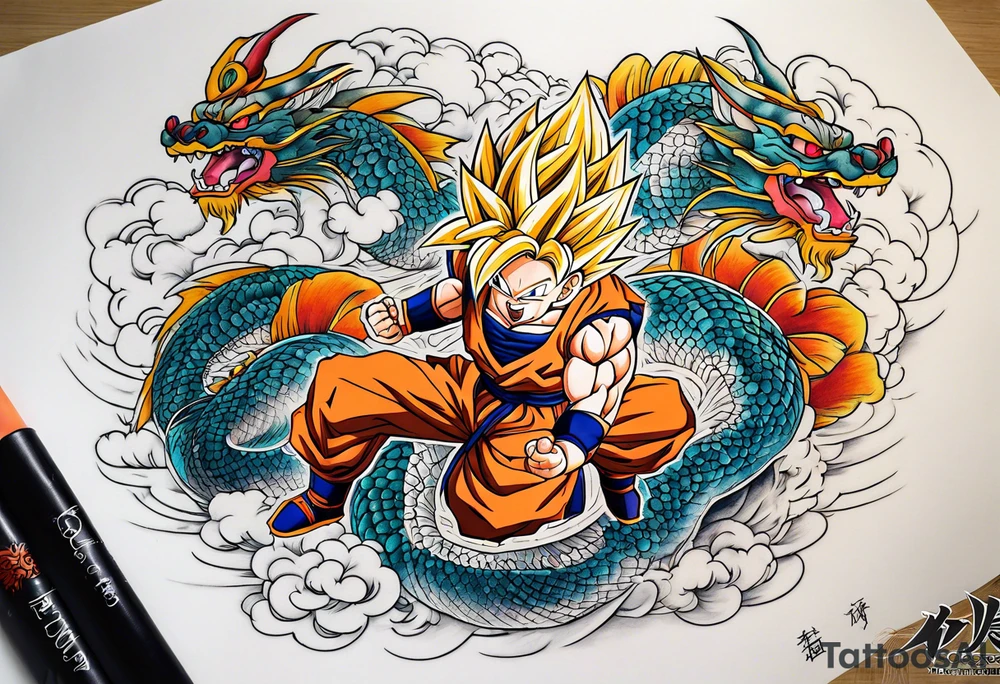 dragonball z tattoo idea