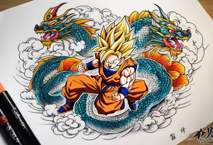 dragonball z tattoo idea