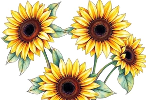 Sunflowers tattoo idea