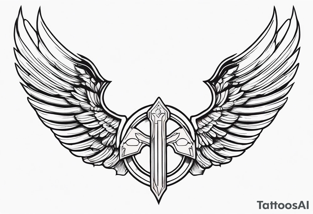 Valkyrie wings tattoo idea