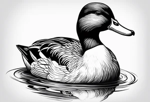 Duck, small, imprint tattoo idea