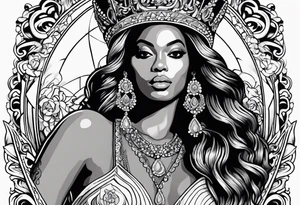 Beyonce symbols from Renaissance album tattoo idea