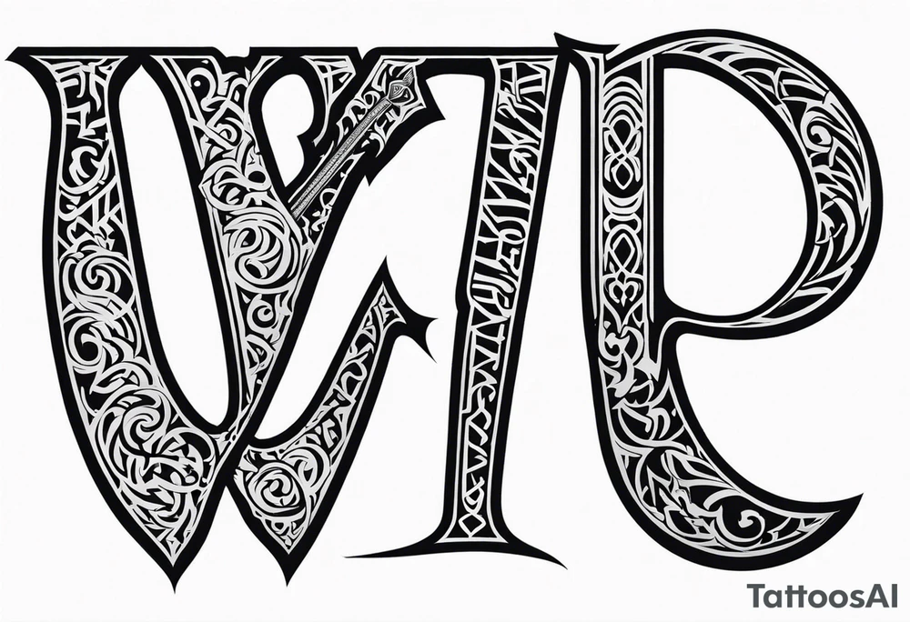 sword Valhalla death prayer tattoo idea