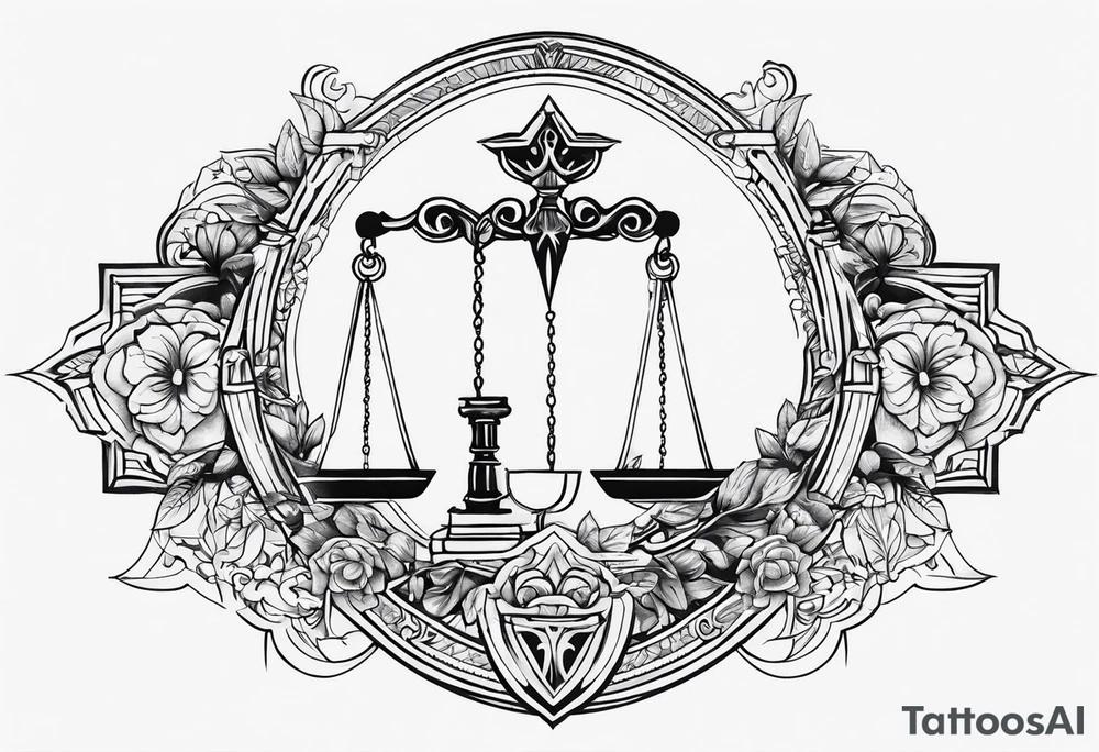 Ladyjustice tattoo idea