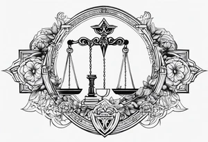 Ladyjustice tattoo idea
