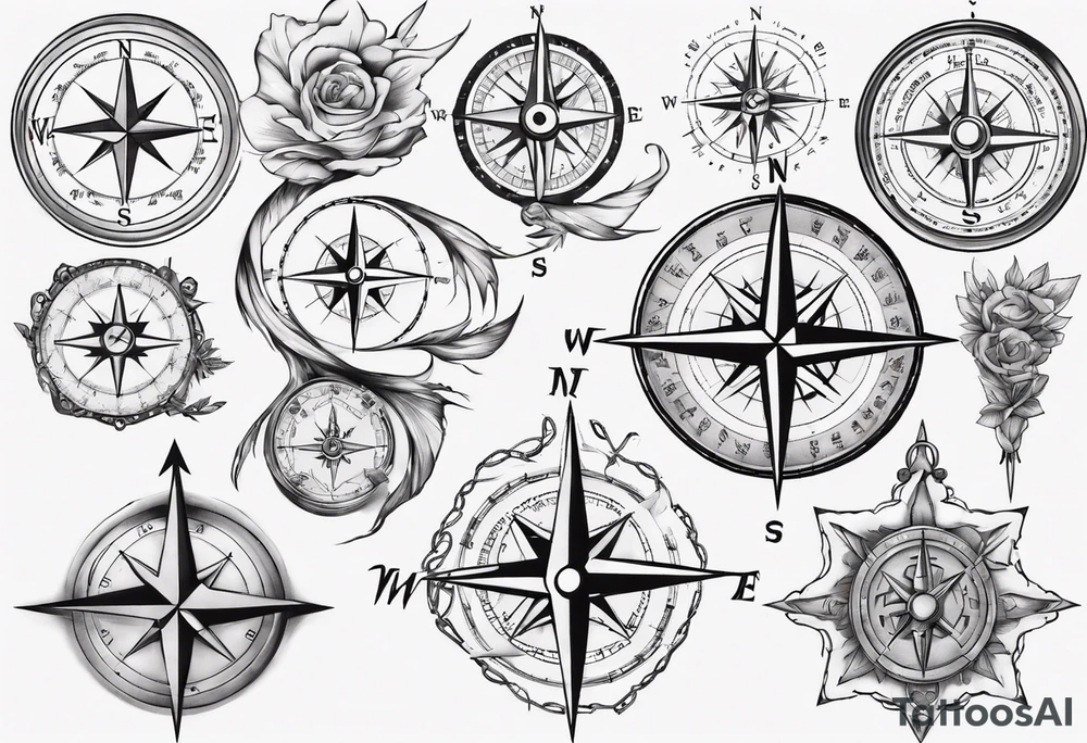 Compass tatoo tattoo idea