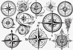 Compass tatoo tattoo idea