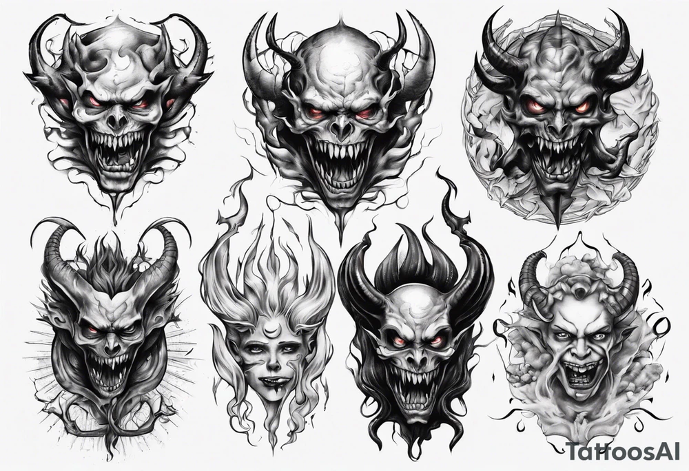 demon inside me tattoo idea