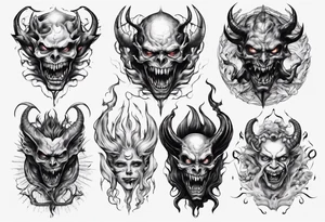 demon inside me tattoo idea