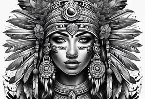 aztec 
sleeve tattoo idea