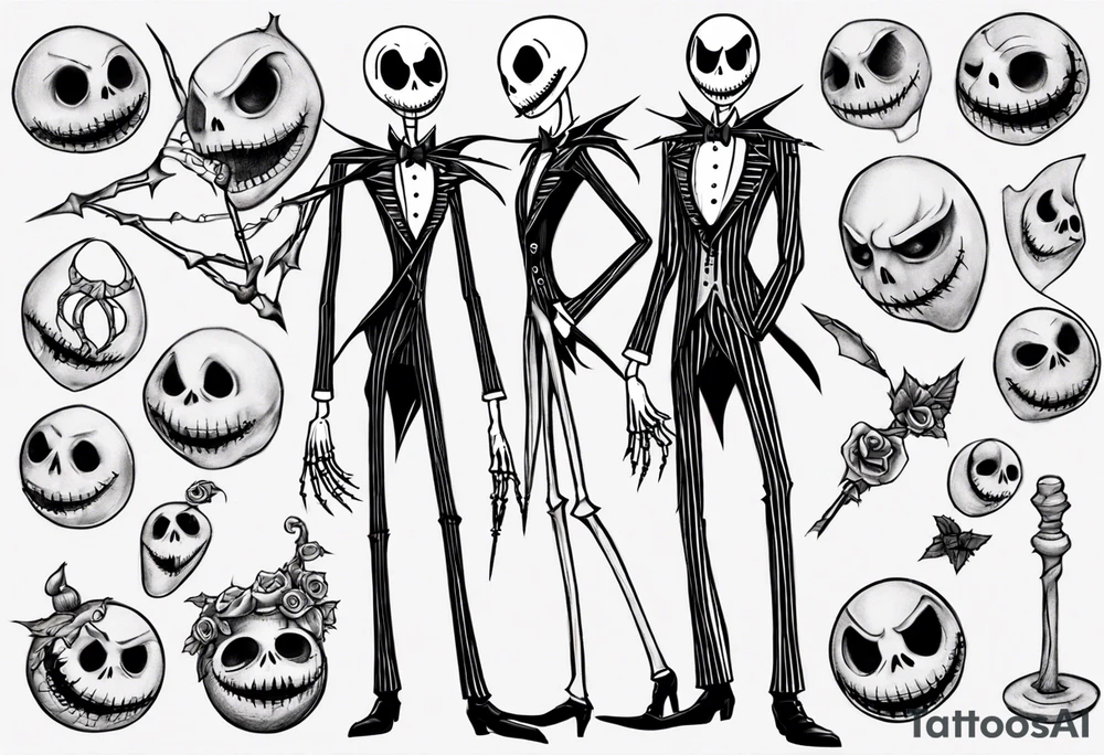 jack skellington tattoo idea