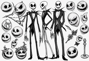 jack skellington tattoo idea