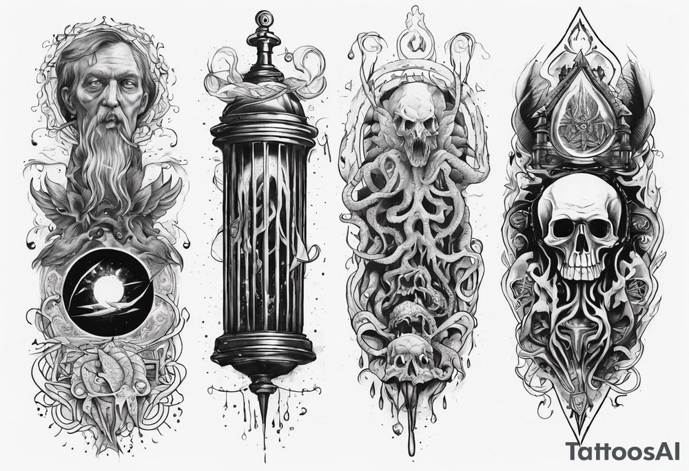 long tattoo for forearm on lovecraft them tattoo idea