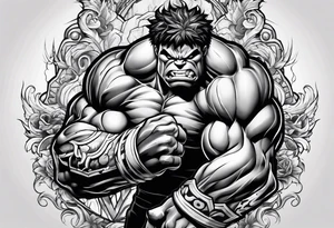 Hulk tattoo idea