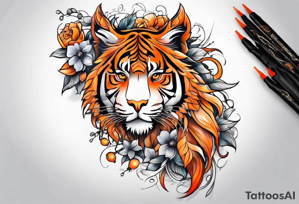 Orange tattoo idea