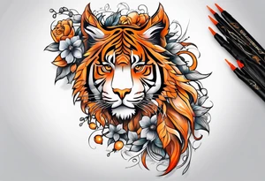 Orange tattoo idea