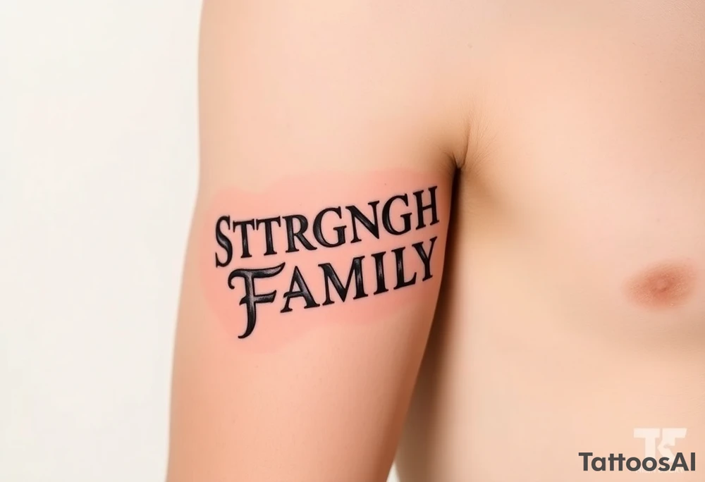Irish strength and family tattoo idea