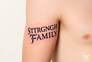 Irish strength and family tattoo idea