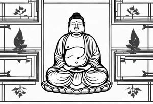 fat Buddha tattoo idea