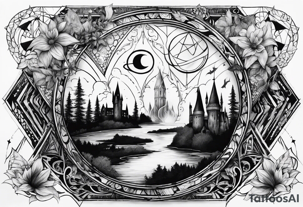 Harry Potter deathly hollows tattoo idea