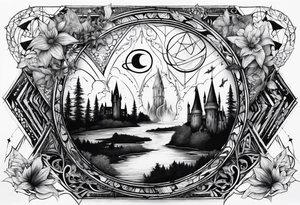 Harry Potter deathly hollows tattoo idea