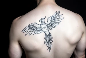 phoenix sur le bras gauche tattoo idea