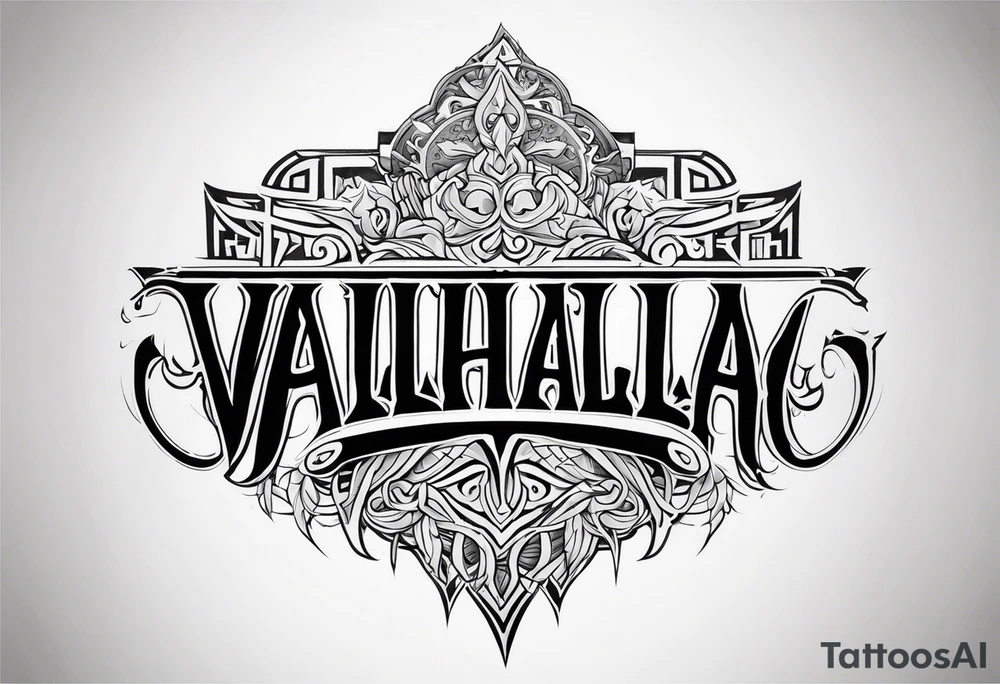 Valhalla mist tattoo idea